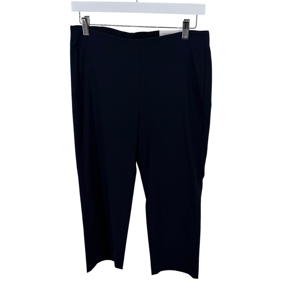Chico's Juliet Pants So Slimming Straight Leg Crop 0.5 US 6 Navy Blue Womens